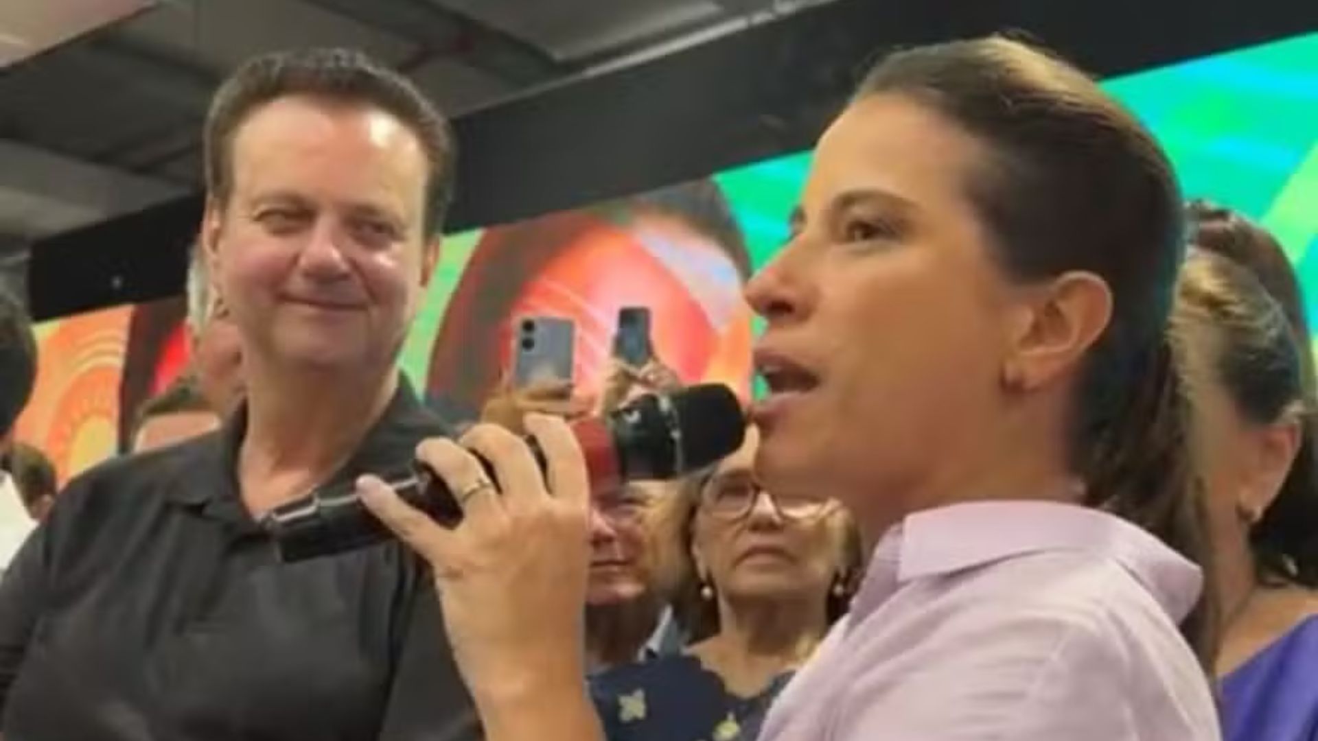 Gilberto Kassab e Raquel Lyra, no ato de filiação ao PSD