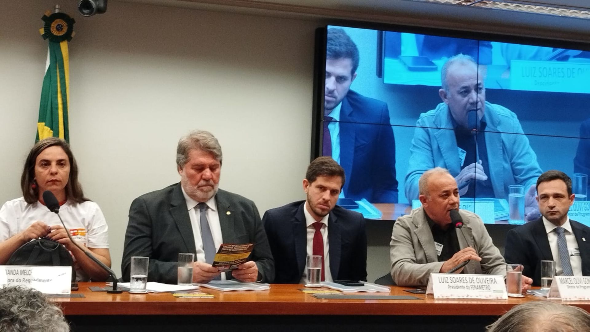 Audiência Pública contra a privatização do Metrô do Recife, na Câmara dos Deputados