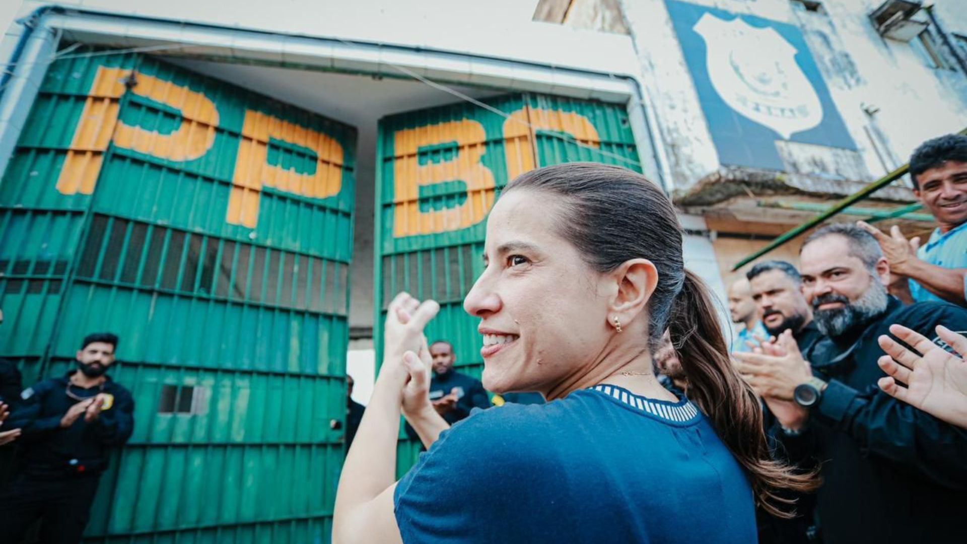 Raquel Lyra na Penitenciária Barreto Campelo, em Itamaracá