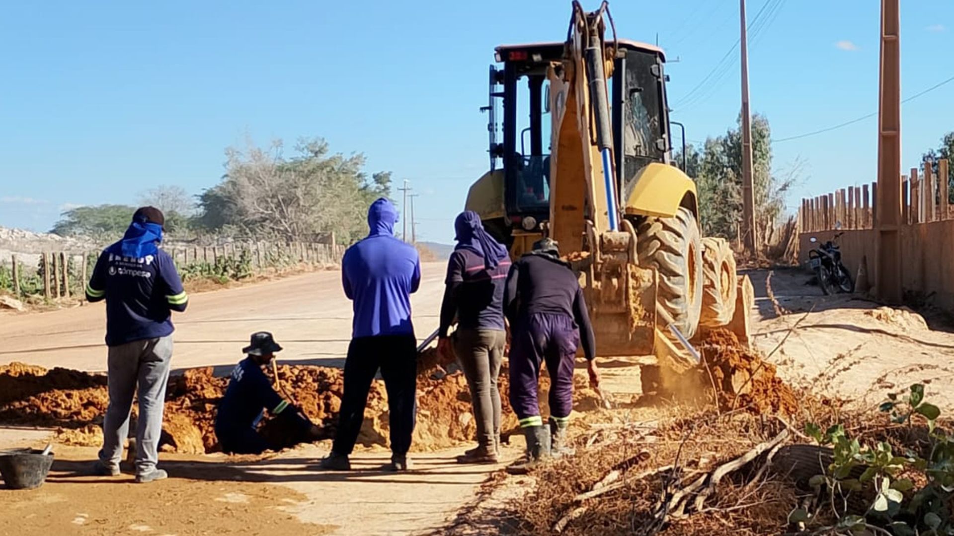 Operação da Compesa em Ipubi, no Sertão do Araripe