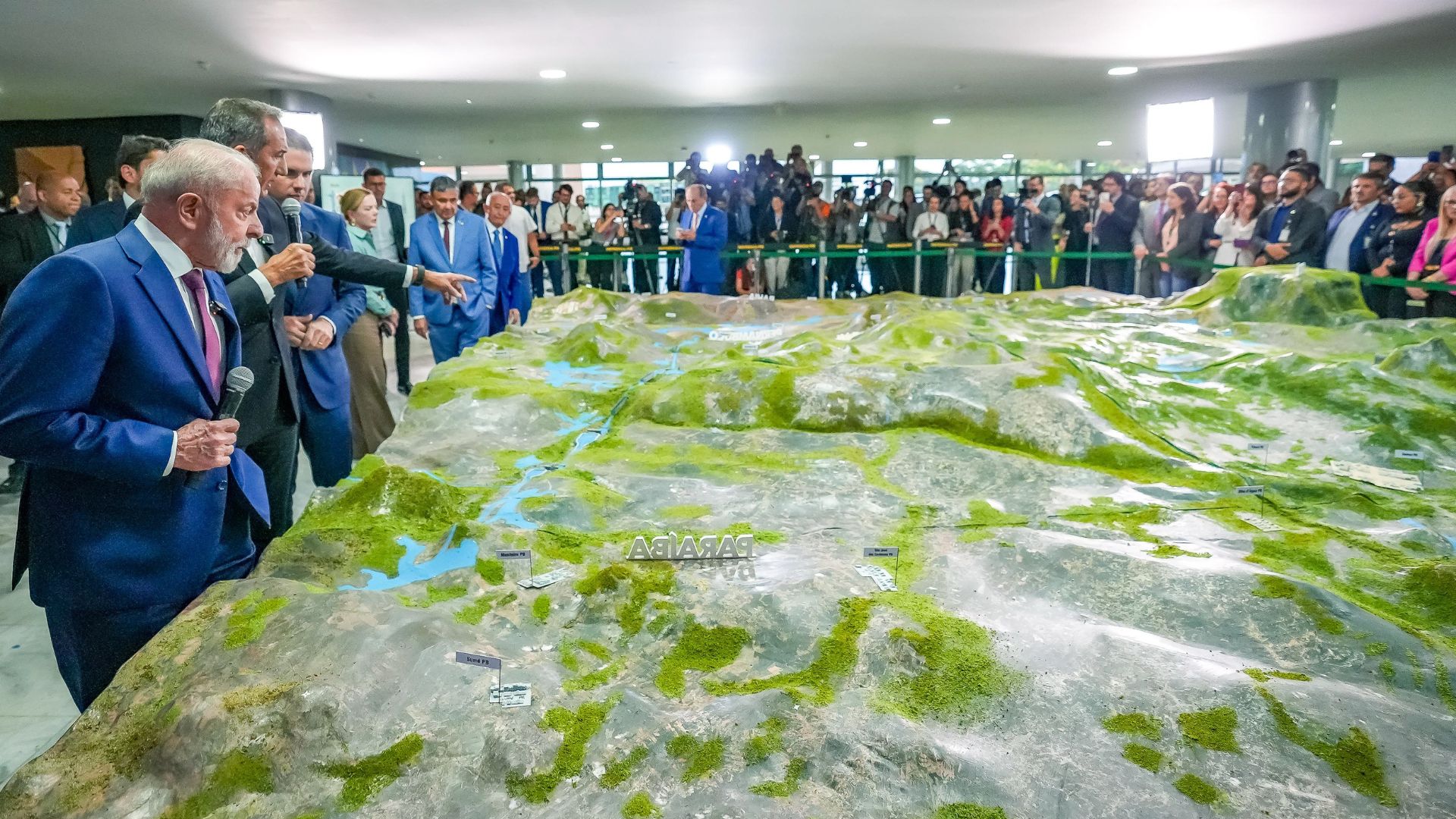 maquete da Transposição do Rio São Francisco
