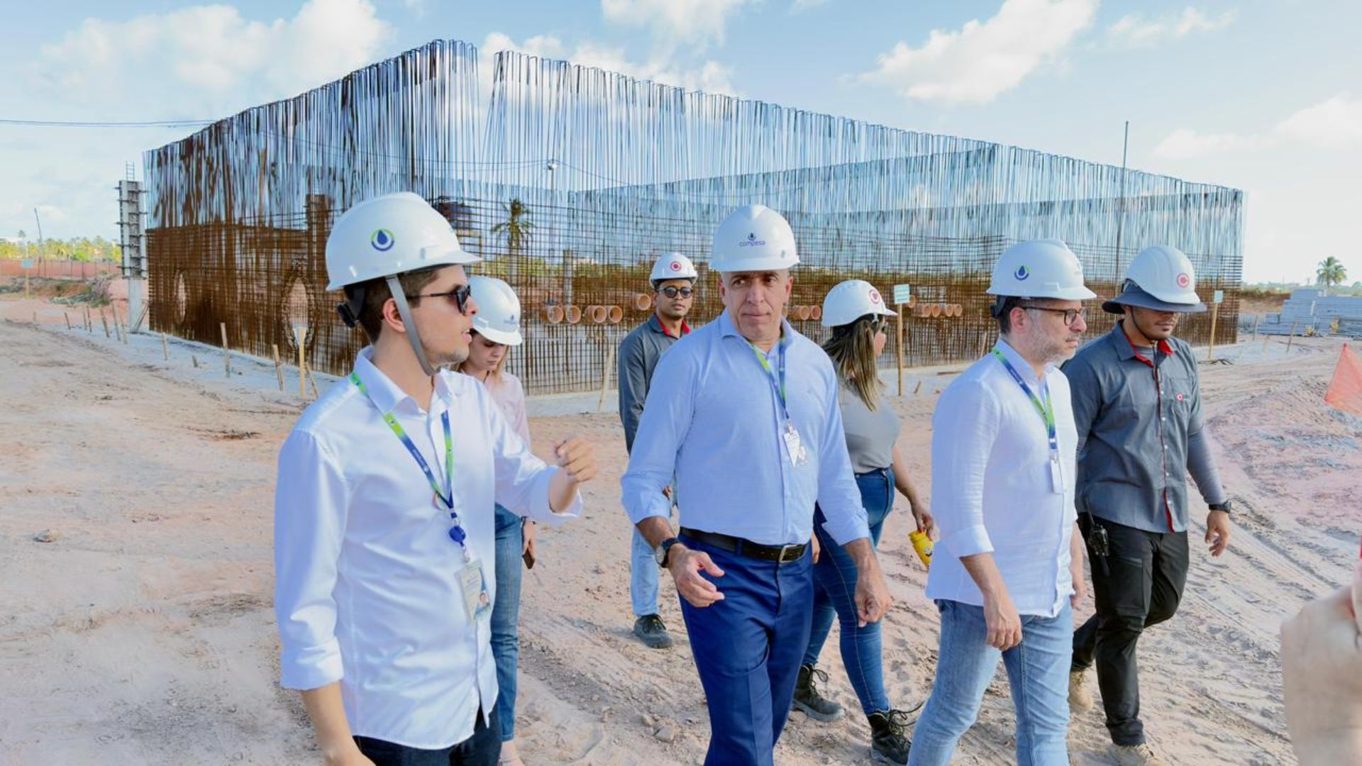 Visita da Compesa à Porto de Galinhas