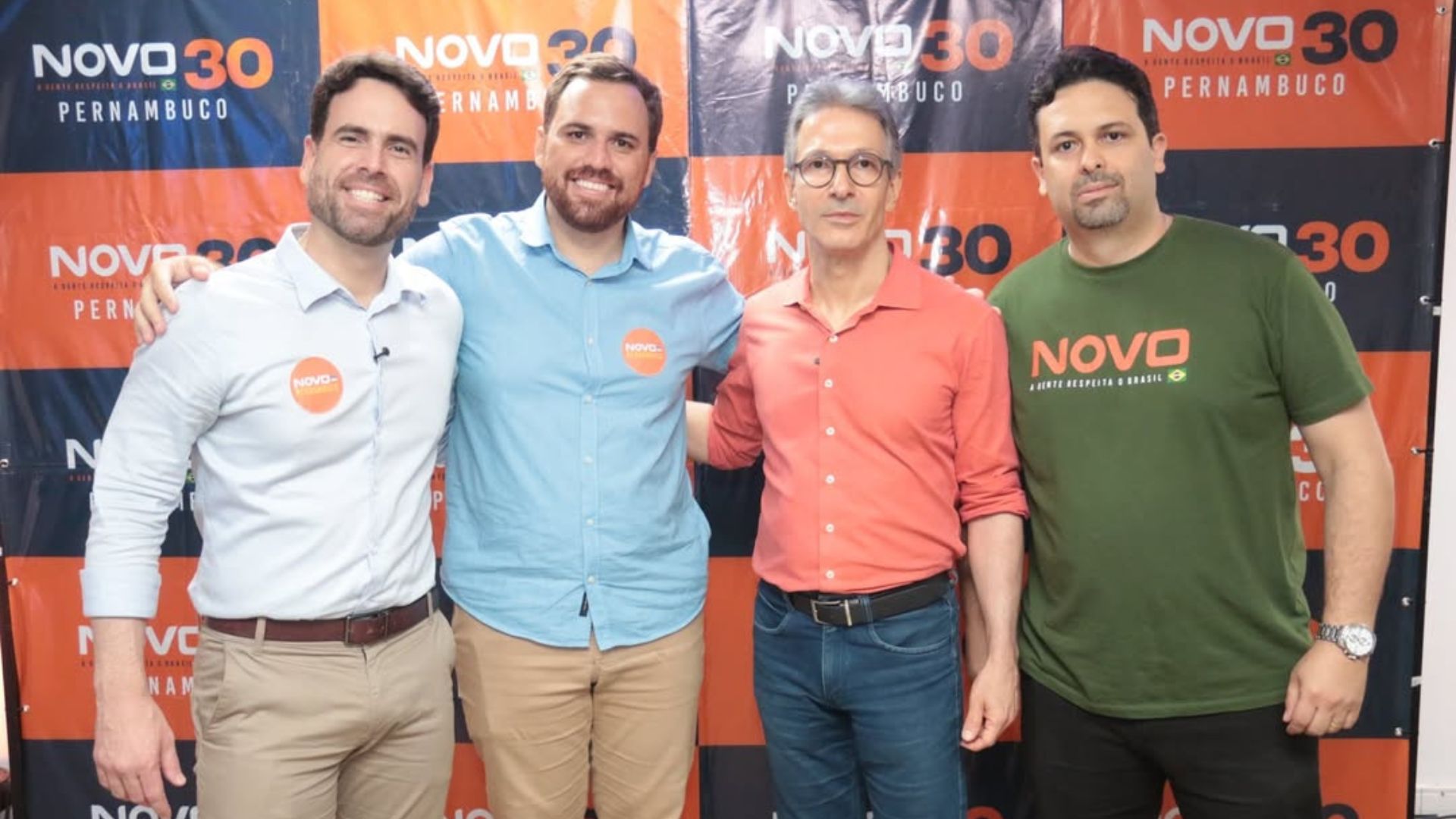 Eduardo Moura, Tecio Teles, Romeu Zema e Felipe Alecrim