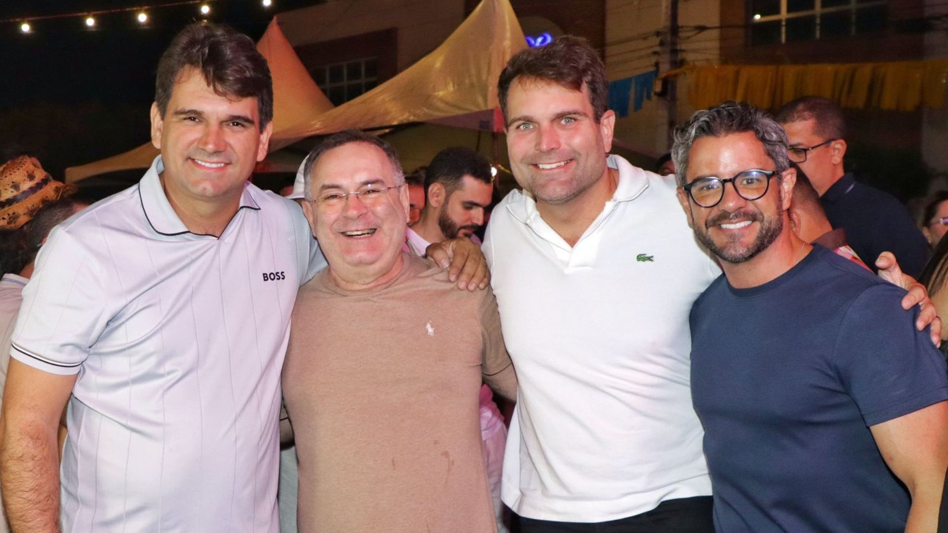 o deputado estadual Gustavo Gouveia e o presidente da Amupe, Marcelo Gouveia,