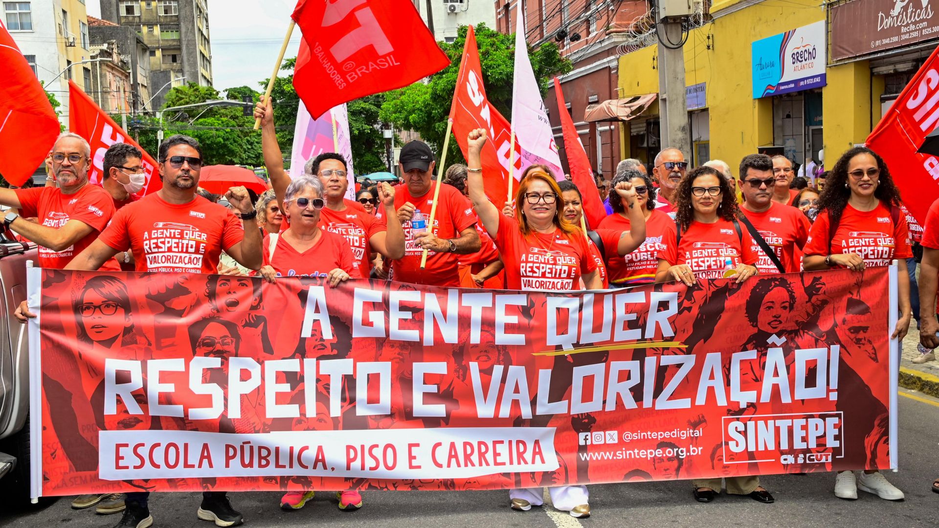 Manifestação do Sintepe na Alepe