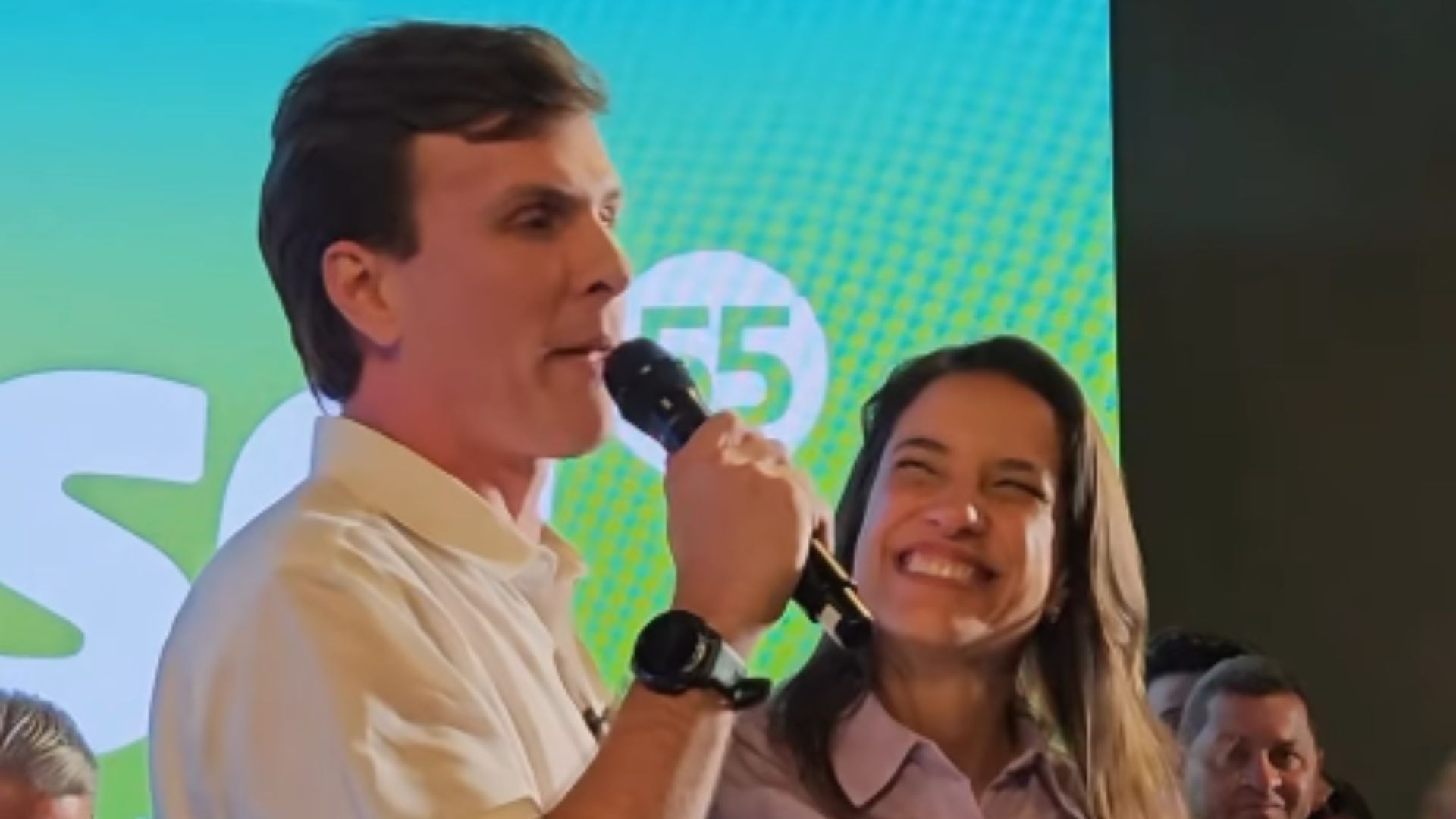 Raquel Lyra e Miguel Coelho em Caruaru