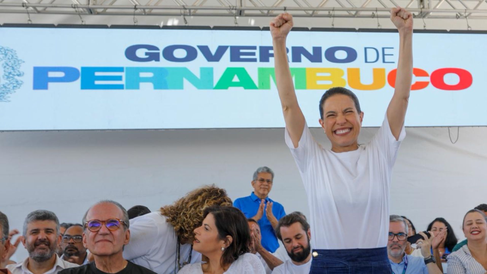 Raquel Lyra na entrega da creche