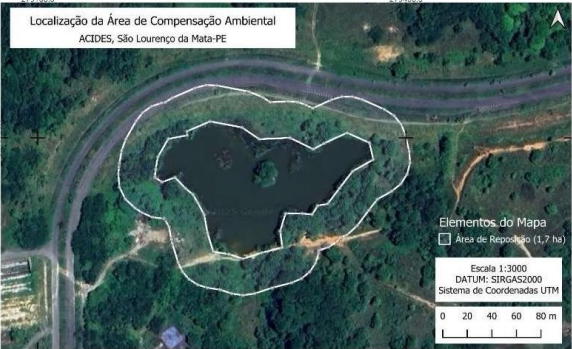 Área de reposição da vegetação