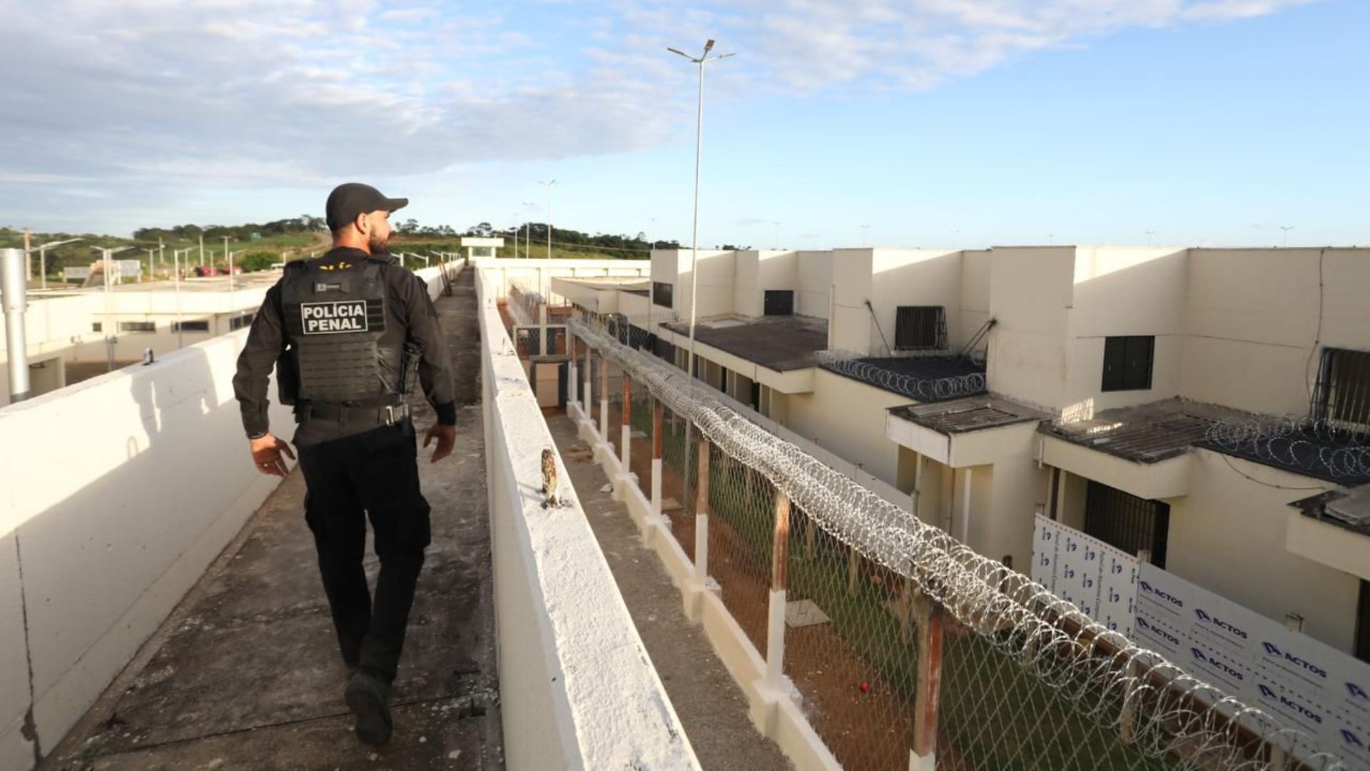 Polícia Penal no complexo penitenciário de Araçoiaba