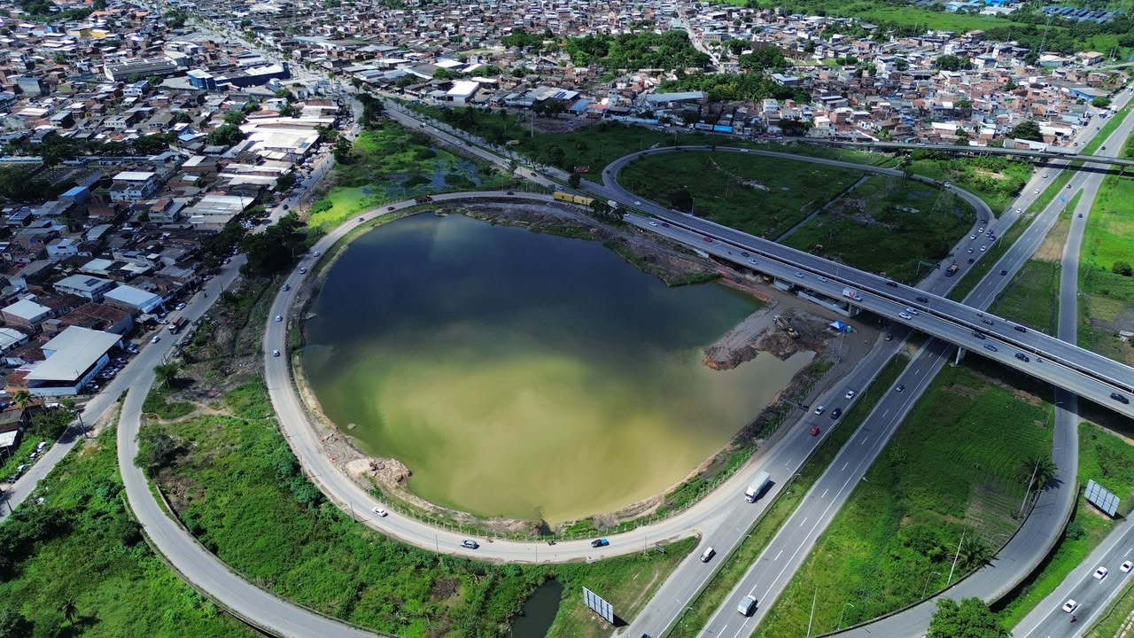 Reservatório visto de cima